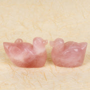 Rose Quartz Mandarian Duck ( Long Distance Relationship)