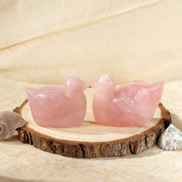 Rose Quartz Mandarian Duck ( Long Distance Relationship)
