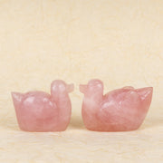Rose Quartz Mandarian Duck ( Long Distance Relationship)