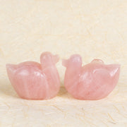 Rose Quartz Mandarian Duck ( Long Distance Relationship)