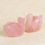 Rose Quartz Mandarian Duck ( Long Distance Relationship)