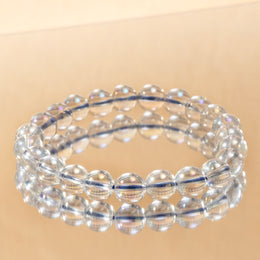 Titanium Aura Quartz Bracelet — Positivity, Power