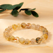Golden Rutilated Quartz Bracelet — Success, Manifestation