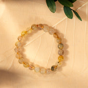 Golden Rutilated Quartz Bracelet — Success, Manifestation